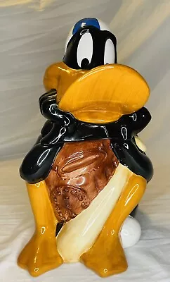 Vintage 1993 Warner Brothers Looney Tunes Daffy Duck Baseball Ceramic Cookie Jar • $37