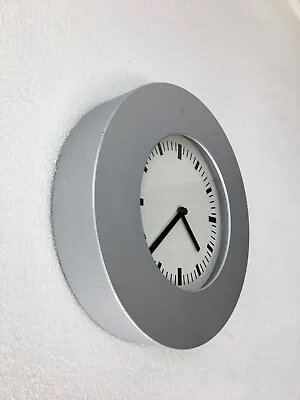 IKEA KLUNSA Round Wall Clock - Metal Modern Vintage • £44.99