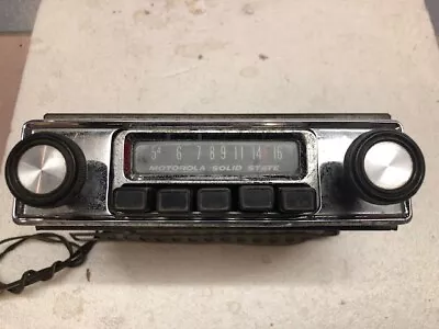 Motorola Vintage Stereo W/ Chrome Face Plate OEM On Many Classic 1960s Cars... • $280