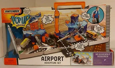 Matchbox 2007 Adventure Airport Pop-Up Carry Along Play Set With Jet *NEW In BOX • $74.95