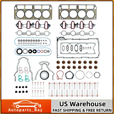 Full Cylinder 5.3 Head Gasket Set With Bolts For 07-13 Chevy Silverado GMC 5.3L • $109.95