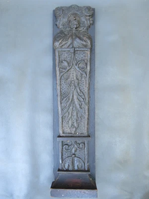 £95 • Buy Antique 16th / 17th Century Wooden Oak Carved Panel Head & Foliage Decoration 