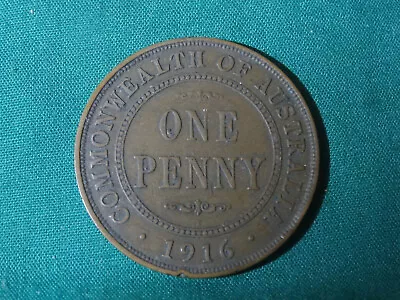 1916 Australia One Penny - George V • $5.95