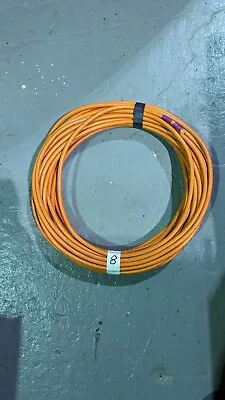 20 Meters ORANGE 3 Core Flexible Flex Mains Wire Cable 1.25msq 13Amp - Used • £17