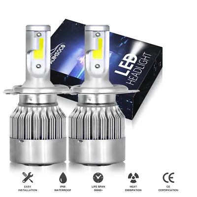 WOWOO!! Combo 2 H4 9003LED Headlight Kit Bulbs High Low Beam Super White 3000LM • $24.99