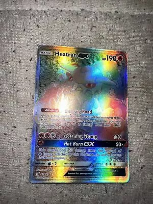Pokemon Card Heatran GX 238/236 Rainbow Rare Secret Rare Near Mint • $0.99