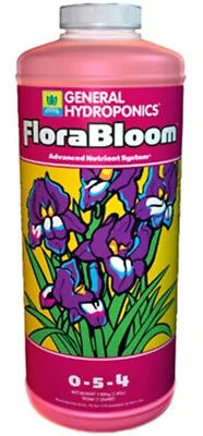 $15.55 • Buy General Hydroponics FloraBloom 1 Quart -flora Gro Bloom Series GH 0-5-4  HGC718.