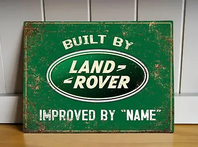 Personalised  Landrover Metal Sign Plaque | Off Road Workshop Garage Sign | 4x4 • £6.99