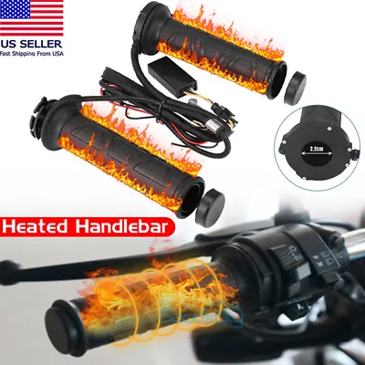 Warm Grip Electric Hand Heated Grips Handlebar Warmer Motorcycle ATV Universal • $21.61