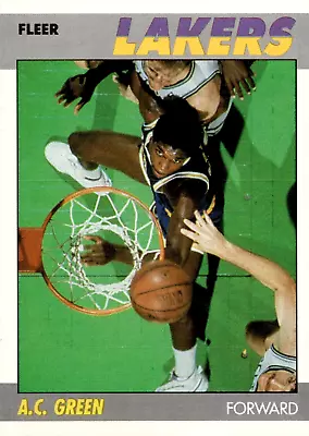 1987-88 Fleer A.C. Green #42 Rookie Los Angeles Lakers - Free Shipping • $7.50