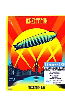 Celebration Day - Led Zeppelin 2007 London O2 Concert Blu-ray + 2 CDs New Sealed • $49.95