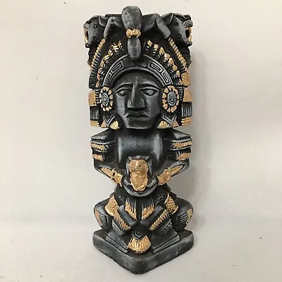 Mayan Hand Made Mini Statue Desk Art Wealth Prosperity Sculpture Artisan • $49.99