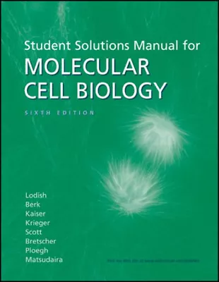 Molecular Cell Biology Solutions Manual Paperback Harvey Lodish • $5.76