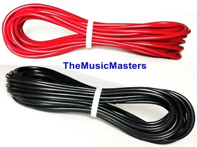 $11.49 • Buy 14 Gauge 10' Ft Each Red Black Auto PRIMARY WIRE 12V Auto Wiring Car Power Cable