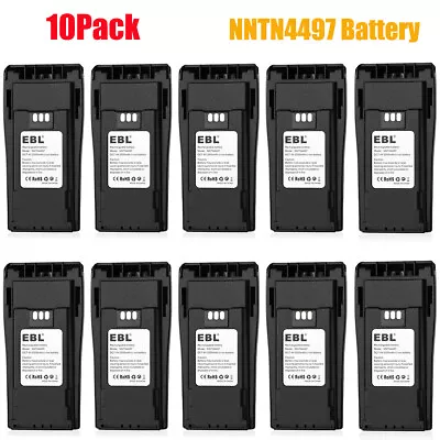 10x 2500mAh Battery For NNTN4497 4970 Motorola Radios CP150 CP200 EP450 PR400 • $208.99