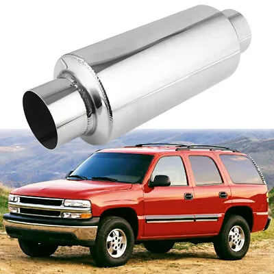 3  Inlet /3  Outlet /12  Length Muffler Exhaust Resonator For Chevrolet Suburban • $55.11