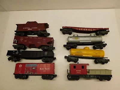 Lionel Model Train Lot Of 8 Post War Freight Cars-NYC/Lehigh Valley/Baby Ruth • $15.50