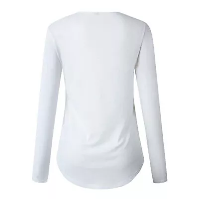 Soft Comfortable Office V Neck Pullover Women Blouse Long Sleeves Autumn Winter • $19.75