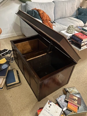 Large 92cm Wooden Box Trunk Old / Vintage • £37.99