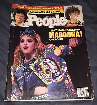 Vintage Madonna People Magazine May 13th 1985 No Label Material Girl Like Virgin • $24.99