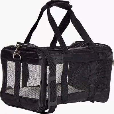 Sherpa Original Deluxe Medium Black Pet Carrier - Airline Approved • $24.95