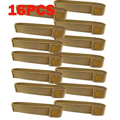 16PCS 6  MOD MOLLE PALS Modular Web Gear Replacement Tie Straps Brown • $26.69