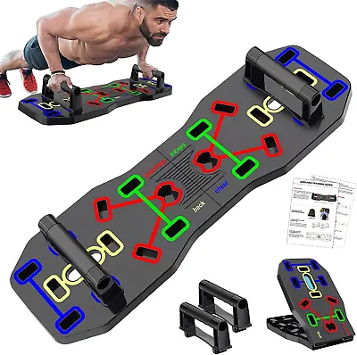 $44.87 • Buy 9 In 1 Push Up Rack Board System Fitness Workout Train Gym Exercise Stands
