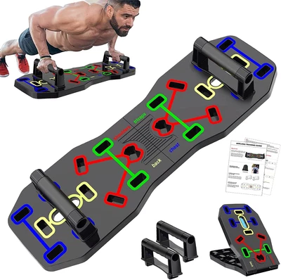 $44.87 • Buy 9 In 1 Push Up Rack Board System Fitness Workout Train Gym Exercise Stands