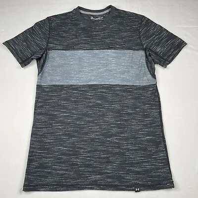 Under Armour T Shirt Mens Medium Fitted Gray Heather Short Sleeve Tee Loose Fit • $6.79