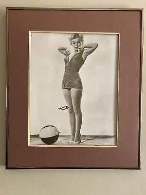 BERNARD OF HOLLYWOOD MARILYN MONROE FRAMED PORTRAIT 1951  On USS BENHAM JUNE 19  • $199