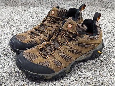 Merrell MOAB Ventilator Brown Hiking Shoes Men's Size 8 Vibram Soles J87729 • $23.99