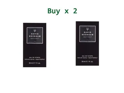 David Beckham Instinct EDT 2 X 30ML For Him New • £18.59