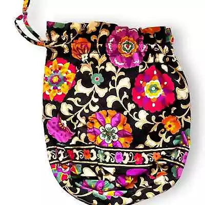 VERA BRADLEY Suzani Travel Swim Suit Laundry Ditty Bag Vinyl Interior • $11.90