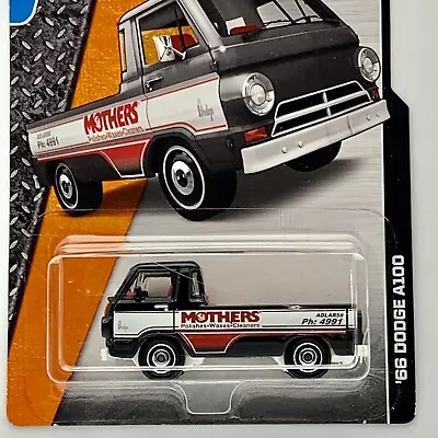 '66 Dodge A100 2016 Matchbox Adventure City Mothers NEW Black Cracked Blister -G • $4.99