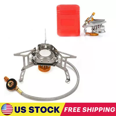 Portable Gas Propane Cooker Single Burner Outdoor Camping Picnic Windproof Stove • $14.89