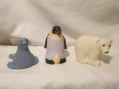 Fisher Price Little People Animal 3 Pack Toys Ocean Seal Polar Bear Penguin Lot • $20.99