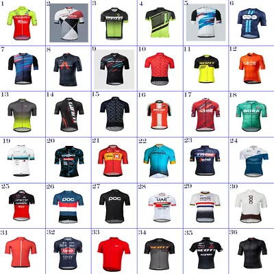 Vintage MENS CYCLING TEAM Cycling Short Sleeve JerseyS Riding Top Bicycle Jersey • $37.21