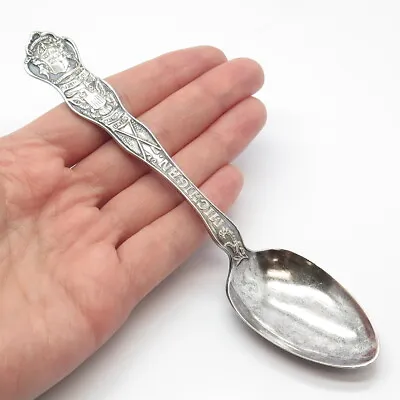 925 Sterling Silver Antique Wallace States & Cities  Michigan  Serving Spoon • $128.99