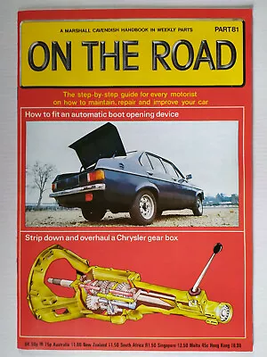 On The Road Marshall Cavendish Motoring Car Magazine Partworks 1980  Number 81 • £4.49