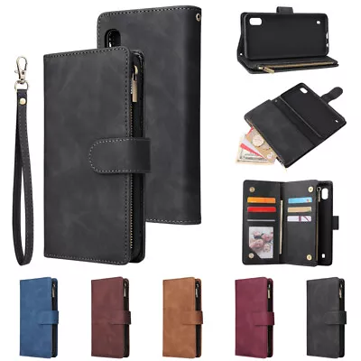 $14.99 • Buy For Samsung Galaxy Note S21 S20 A72 Zip Purse Wallet Leather Magnetic Case Cover