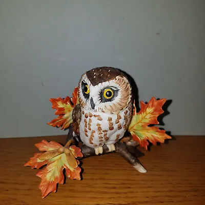 $39.99 • Buy LENOX Saw Whet Owl Figurine, Garden Bird Sculpture Collection W/o Box