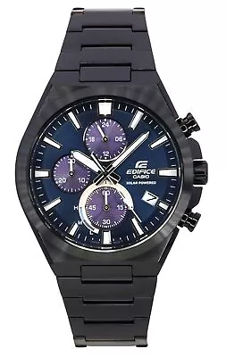 Casio Edifice Chronograph Blue Dial Sports Solar 100M Men's Watch EQS-950DC-2A • $263.39