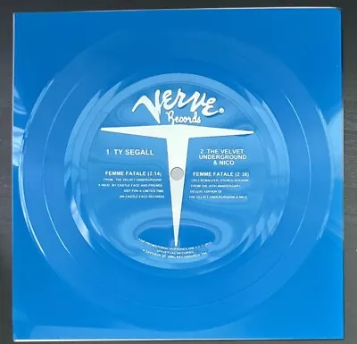 TY SEGALL / VELVET UNDERGROUND Femme Fatale 45 Verve Promo Blue Flexi • $20