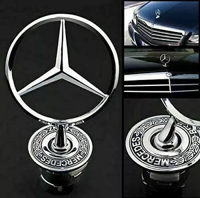 For Mercedes-Benz C E S Serie Front Hood Ornament Mounted Star Logo Badge Emblem • $14.43