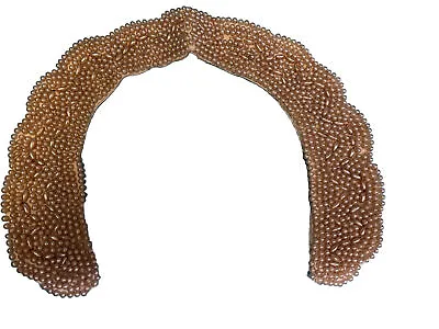 Vtg Pearl Beaded Collar Detachable 1940s Hand Beaded Old World Sophisticated • $9.99