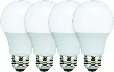 L9A19D1541K4 LED 60 Watt Equivalent | Light Bulbs A19 Shape Cool White 4 Coun • $18.97