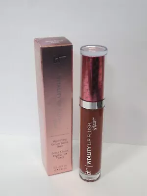 It Cosmetics Vitality Lip Flush Stain Gloss Wine Berry Flush 0.11 Oz (boxed) • $16