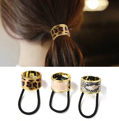 Girls Scrunchy High Elasticity Printed Hair Band Hair Cuffs Ponytail  Hair Ring • £2.59