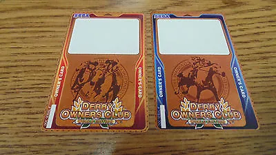Lot Of 2 New Derby Owner's Club Player Card For Horse Racing Arcade Games • $9.95