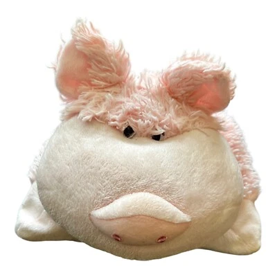 My Pillow Pets Large Pink Wiggly Pig Plush 18  Good Used Condition - Super Clean • $15